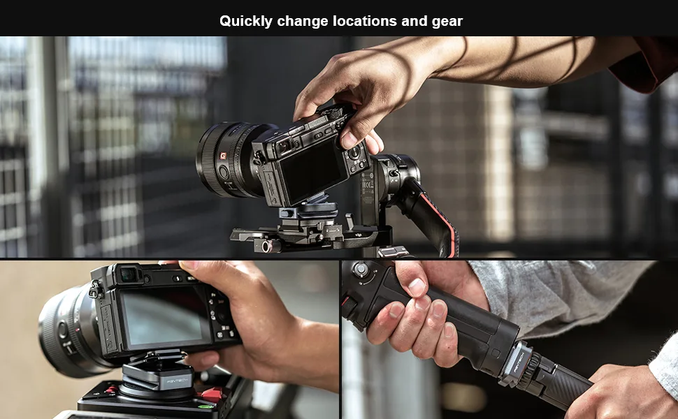 PGYTECH Quick Release Plate +Adapter w/Arca Swiss Interface Camera Quick Release Plate & Clamp for Sony/Nikon/Fuji/DJI Quick Setup Mount w/ 1/4" to 3/8" Screw Thread Gimbles Sliders Tripods Adapter - product information 2