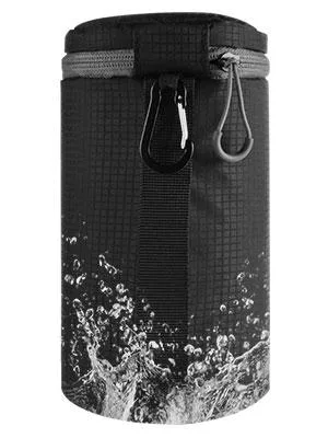 Tycka Lens Pouch, Water Resistant Camera Lens Case Bag with Zipper for DSLR Camera Lens 4 Sizes, Black - lens pouch cover