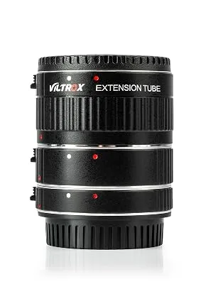 VILTROX DG-C Auto Focus Macro Extension Tube Set for Canon EOS EF & EF-S Mount 5D2 5D3 5D4 6D 7D 70D T7 T6i T5i - DG-C