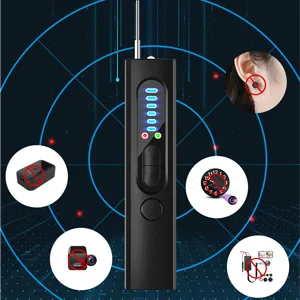 WGP Hidden Camera Detectors, Hidden Devices/Bug/Anti Spy/Listing Device/GPS Tracker/RF Detector, 5 Sensitivity Levels, 25H Working Time, Home Office Travel Black - bug detector