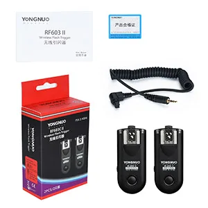 YONGNUO Wireless Shutter Release & Flash Trigger RF-603II C3 for Canon DSLR 1D /1DS, EOS 5D Mark II/5D /7D/50D /40D /30D /20D /10D - product information 3