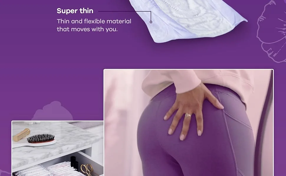 Always Discreet, Incontinence & Postpartum Pads for Women, Size 5, Heavy Absorbency, Long Length, 32 Count x 2 Pack (64 Count total) - Super thin
