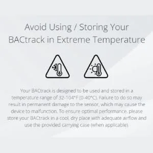 BACtrack Keychain Breathalyzer (Black) | Ultra-Portable Pocket Keyring Alcohol Tester for Personal Use - Avoid storing in extreme temperature