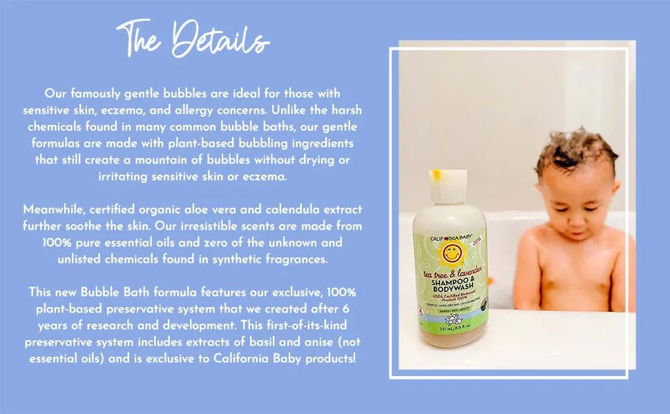 California Baby Bubble Bath Tote - Bubble Bath Scent Sampler Tote