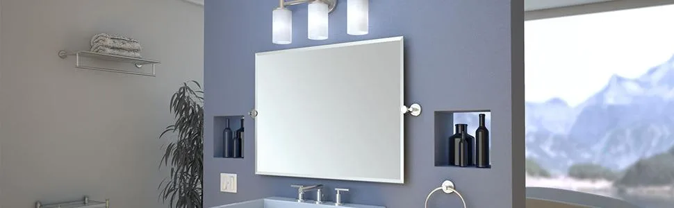 Modern Square Base Tissue Holder Stand, 21.25", in Chrome Chrome Without Storage - Latitude II Suite