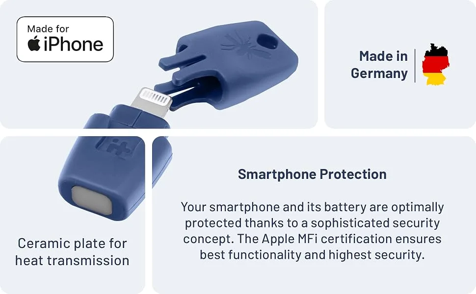 heat it - Smartphone-Powered Insect Bite Healer - Chemical-Free Relief from Itching & Pain just with Concentrated Heat - for Apple iPhones - battery protected