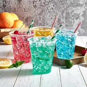Lilymicky 300 Pack 12oz Clear Plastic Cups,Cold Party Drinking Cups,Disposable Plastic Cups for Parties, Picnic, BBQ, Travel, & Events 12 oz-300ct - product information 21