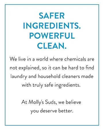 Molly's Suds Original Laundry Detergent Powder | Natural Laundry Detergent for Sensitive Skin | Earth-Derived Ingredients, Stain Fighting | Eucalyptus Scent | 120 Loads Eucalyptus - 120 Loads 120 Loads - brand story