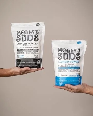 Molly's Suds Original Laundry Detergent Powder | Natural Laundry Detergent for Sensitive Skin | Earth-Derived Ingredients, Stain Fighting | Eucalyptus Scent | 120 Loads Eucalyptus - 120 Loads 120 Loads - brand story