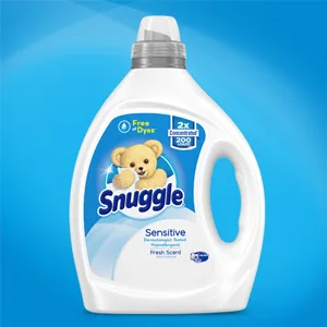 Snuggle Liquid Fabric Softener, Dye Free for Sensitive Skin, 2X Concentrated, 200 Loads - snuggle 2X
