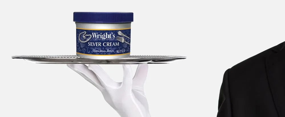 Wright's Silver Cleaner and Polish Cream - 6 Pack - 8 Ounce - Ammonia-Free - Gently Clean and Remove Tarnish without Scratching - Wrights silver cream
