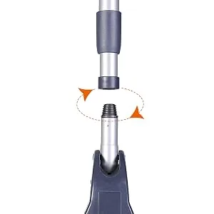 Yocada Sponge Mop Home Commercial Use Tile Floor Bathroom Garage Cleaning with Squeegee and Extendable Telescopic Long Handle 41-53 Inches Easily Dry Wringing - product information 3