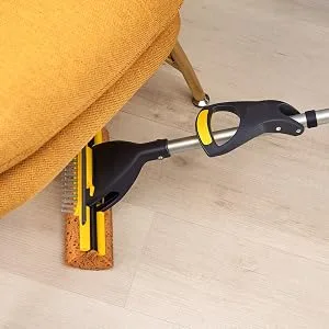 Yocada Sponge Mop Home Commercial Use Tile Floor Bathroom Garage Cleaning with Squeegee and Extendable Telescopic Long Handle 41-53 Inches Easily Dry Wringing - product information 8
