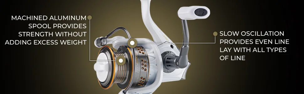 Abu Garcia Max Pro Spinning Reel, Size 60, Right/Left Handle Position, Graphite Body, Corrosion-Resistant, Machined Aluminum Spool, Front Drag System Max Pro (New Model) 10 - Box - Tech Specs 2