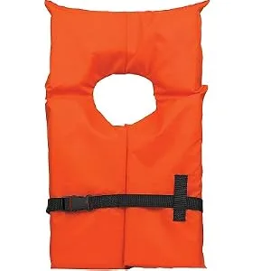 Airhead Adult Type II Keyhole Life Jacket, Coast Guard Approved, Orange - product information 1