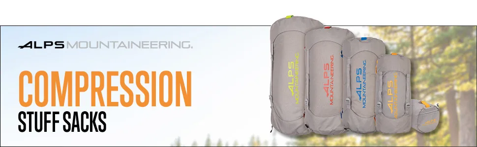 ALPS Mountaineering Compression Stuff Sack Gray/Green 45l - Compression Stuff Sack