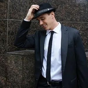 Ascentix Mens Fedora, 2 Brim, Classic Wool Blend with Herringbone Band Large Grey - Ascentix hat and belt