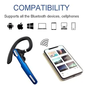 COMEXION Bluetooth Headset, Wireless Bluetooth Earpiece V5.0 Hands-Free Earphones with Stereo Noise Canceling Mic, Compatible iPhone Android Cell Phones Driving/Business/Office - How to connect with two device simultaneously?