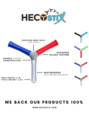 HECOstix Hand Eye Coordination & Reaction Speed Training Tool  Improve Reflex, Agility, and Focus for Sports, Exercise, and Fun for All Ages Red Green Blue - We stand behind our products 100% and these are the different color options