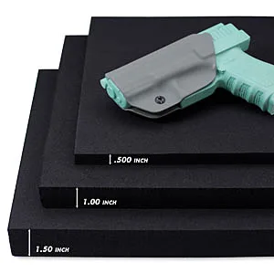 Holstex Thermoform Molding Foams Brand - for Kydex Holster & Sheath Making - USA Made - (2 Pack) Maxx Form (8x12x1)(2) - xtreme foam thicknesses