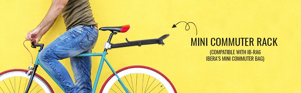Ibera PakRak Mini Commuter Bicycle Carrier Rack - mini commuter rack, ibera commuter rack