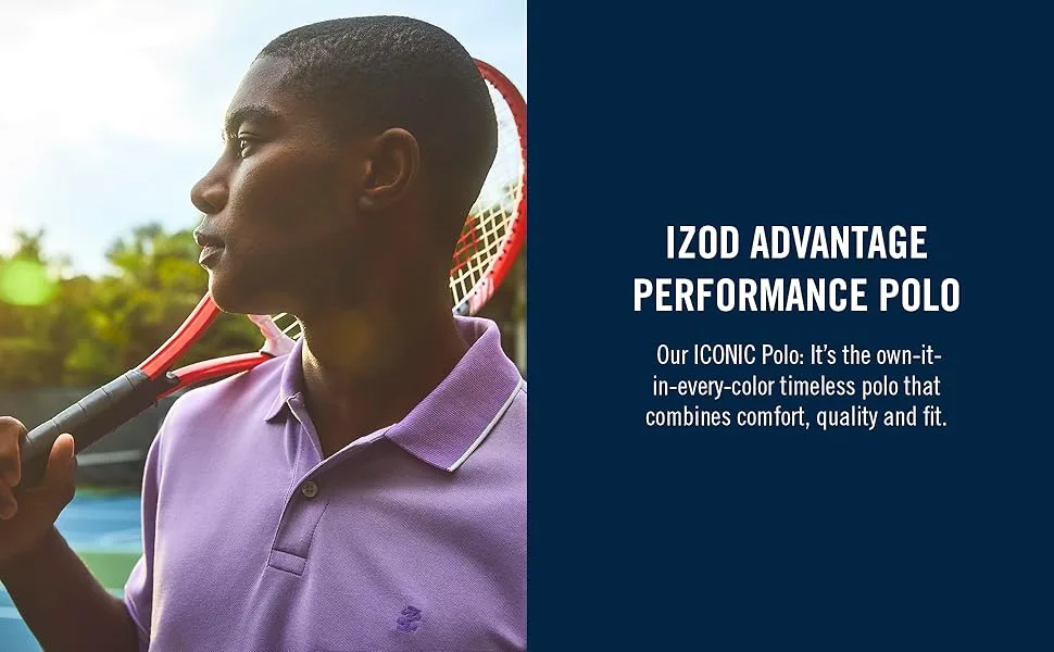 IZOD Mens Golf Swingflex Pant Slim Fit 30W x 30L Cinder Block Slm - Advantage Polo