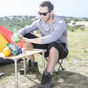 KingCamp Camping Stool Small Protable Backpacking Slacker Chair Blackstrips - mini folding chair