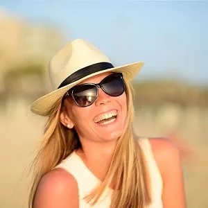 Lanzom Women Wide Brim Straw Panama Roll up Hat Fedora Beach Sun Hat UPF50+ Brown/Black One Size - sun hat
