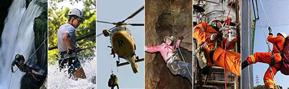 Lixada Rope Grab with 24KN Quick Lock Rock Climbing Fall Protection Safety Clip Outward Bound Training Protection Rescue Lanyard Grab - product information 6