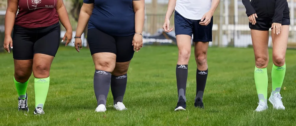 Mojo Compression Socks Graduated Compression Calf Sleeves for Swelling and Shin Splints Support - Plus Size 20-30mmHg, Small-7XL, Black, White, Pink, Grey - 1 Pair 4X-Large Black - Mojo Compression Socks Logo