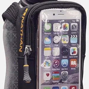 Nathan Handheld Water Bottle and Phone Case for Running/Walking. Insulated 18 oz, Hand Held Strap SpeedView Flask. Hydration Pack for Runners - handheld water bottle
