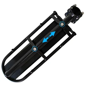 Bike Rear Rack Retractable Aluminum Alloy Bicycle Cargo Rack Mount Max Weight 22lb - Easy to install