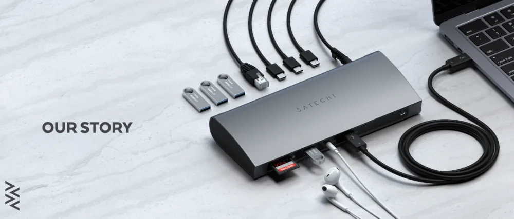 Satechi Dual Vertical Aluminum Stand  Universal Compatibility - MacBook Pro, MacBook Air, iPad Pro, iPad Air, iPad Mini, iPhone 13 Pro Max/13 Pro/13/13 Mini, iPhone 12 Pro Max/12 Pro/12/12 Mini - Satechi products