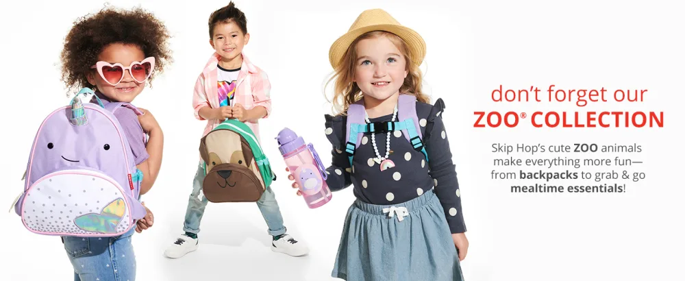 Skip Hop Sparks Kid's Backpack, Kindergarten Ages 3-4, Rocket Little Kid Backpack Rocket - ZOO Collection