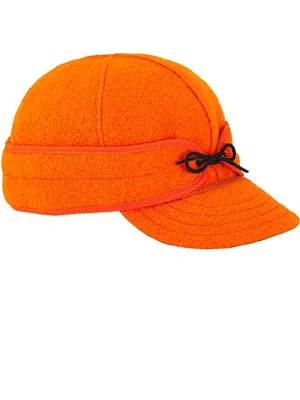 Stormy Kromer Original Kromer Cap - Winter Wool Hat with Earflap 7 3/4 Blaze Orange - Original Kromer Cap