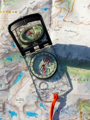 Sun Company ProSight Sighting Map Compass with Adjustable Declination - Lightweight Orienteering Baseplate Compass for Hiking, Backpacking, and Survival Navigation | Professional Grade Compass - baseplate compass
