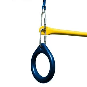 Swing-N-Slide Ring and Trapeze Combo swing Black - ring and trapeze, ring trap, trapeze bar, acrobat bar, gymnast rings, olympic rings