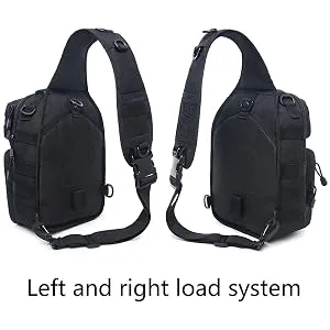 Tactical Sling Bag Pack Military Rover Shoulder Sling Backpack Molle Assault Range Bags Chest Pack Day Pack Diaper Bag Black - product information 3
