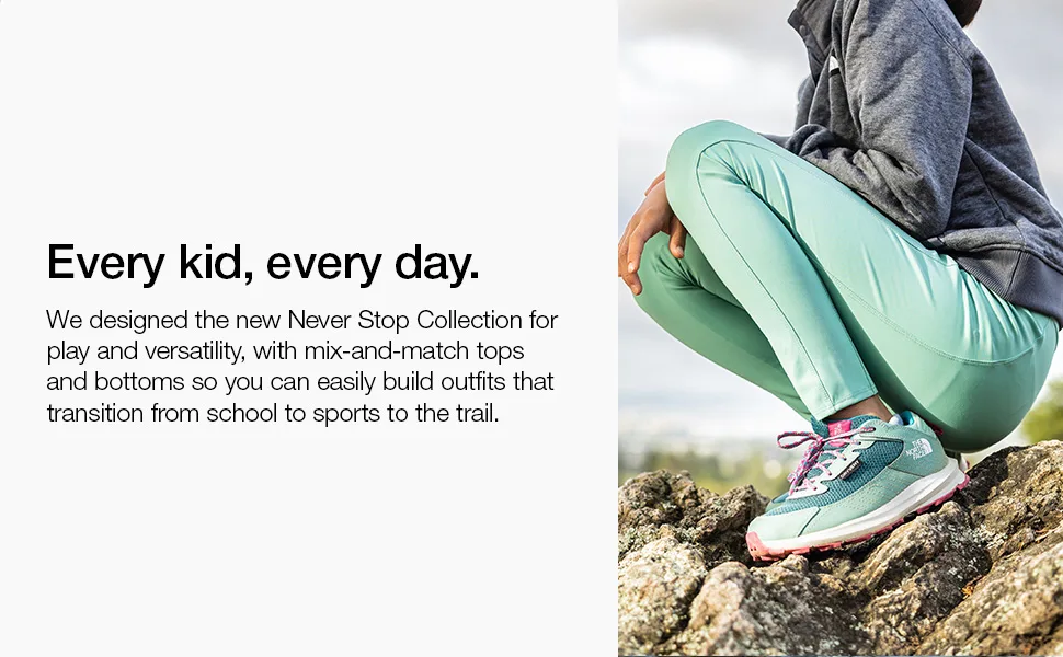 THE NORTH FACE Boys' Never Stop Knit Training Pant X-Large Summit Navy - Designed for play and versatility with mix and match tops and bottoms for school, sports or a trail.