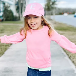 Tiny Expressions - Monogrammed Toddler & Kids Baseball Cap | Adjustable Navy Hat B 2-5T - cute girls toddler hat