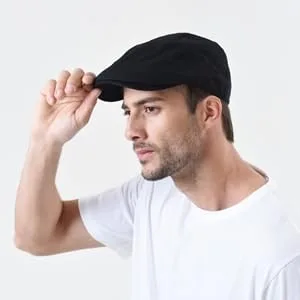WITHMOONS Simple Newsboy Hat Flat Cap SL3026 Pink - SL3026 SIDE 1