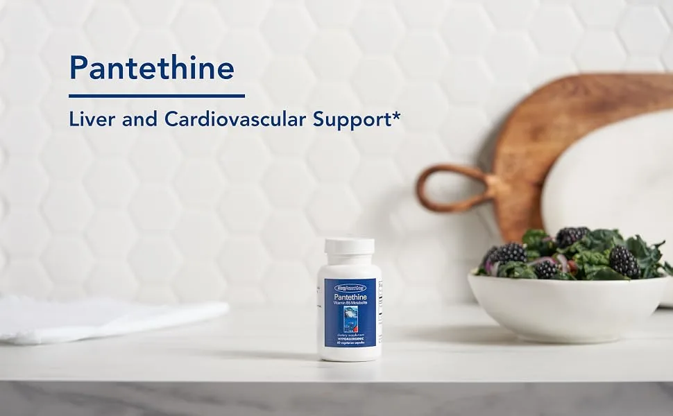 Allergy Research Group - Pantethine - Vitamin B5 Metabolite, Cellular Energy - 60 Vegetarian Capsules - Pantethine