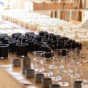 10oz, 8 Pack Thickened Glass Candle Jars with Metal Lids, Candle Containers, Candle Vessels for Hand Candle Making DIY Craft (Matte Black) - candle making