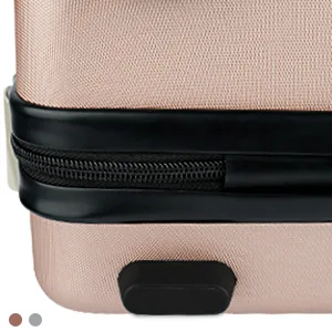 Lzttyee Small Hard Shell Cosmetic Case Travel Hand Luggage Portable Carrying Makeup Case Suitcase Rose gold - Travel Makeup Organizer Case