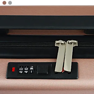Lzttyee Small Hard Shell Cosmetic Case Travel Hand Luggage Portable Carrying Makeup Case Suitcase Rose gold - Travel Makeup Organizer Case