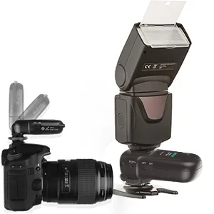 AODELAN Flash Trigger Transmitter and Receiver with Universal Hot Shoe for Canon, Nikon, Olympus, Panasonic, Pentax, Fuji, Samsung, Sony Flash Trigger Set - flash trigger