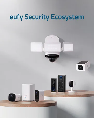 eufy security Solo IndoorCam C24, 2K Security Indoor Camera, Plug-in Camera with Wi-Fi, IP Camera, Human & Pet AI, Voice Assistant Compatibility, Night Vision, Two-Way Audio, HomeBase not Compatible - T8400-3