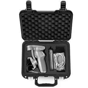 Lekufee Portable Waterproof Carrying Case Compatible with DJI OM5/DJI OM4 SE/OM4(Osmo Mobile 4)/Osmo Mobile 3 Combo and More Osmo Mobile Accessories - DJI OM4 Case