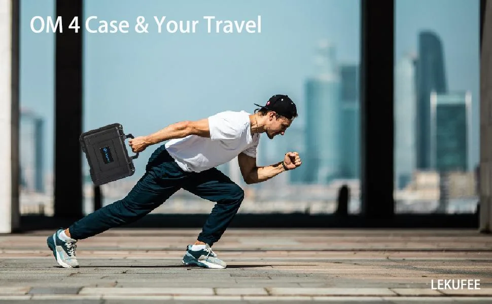 Lekufee Portable Waterproof Carrying Case Compatible with DJI OM5/DJI OM4 SE/OM4(Osmo Mobile 4)/Osmo Mobile 3 Combo and More Osmo Mobile Accessories - DJI OM4 SE Case