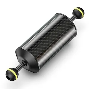 Sea frogs Carbon Fiber Float Arm D60mm, 12'', for Ultralight, Aquatic Arm, Buoyancy Provided 580g, Underwater Camera System Diving Tray Video Light/Strobe GA-8 - GA-6